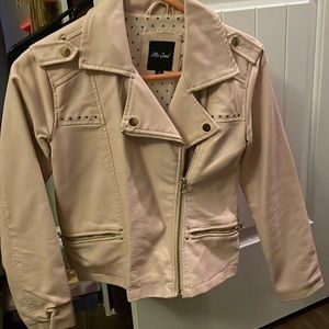 Me Jane Girls Pink Faux Leather Jacket